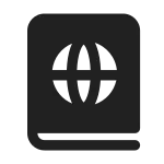 Book Globe SVG Icon
